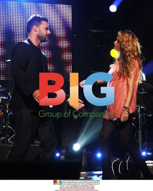Ricky Martin and Paulina Rubio at Miami Beach Concert