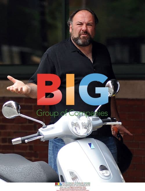James Gandolfini on Vespa in NYC