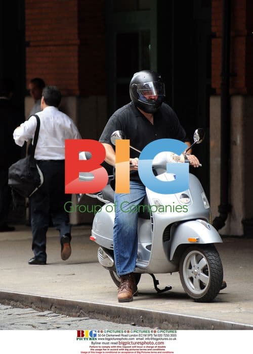 James Gandolfini on Vespa in NYC