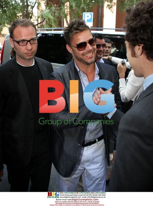 Singer Ricky Martin in Milan