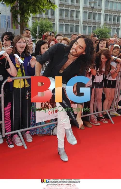 Russell Brand tries on boxers at 'Get Him To The Greek' premiere
