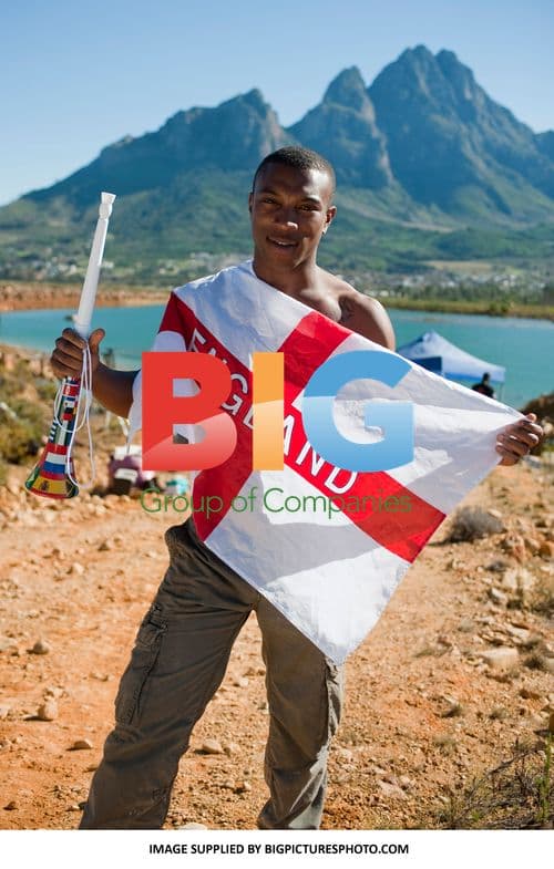 Ashley Walters on set of "Outcasts" in South Africa