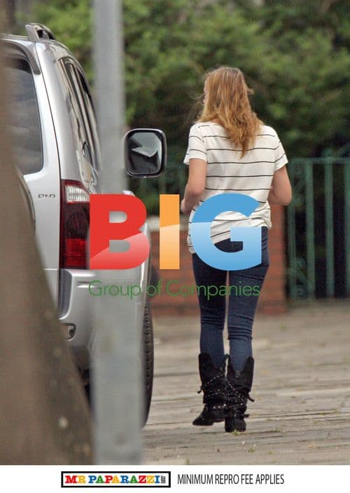 Charlotte Church picks up sandwiches in Cardiff