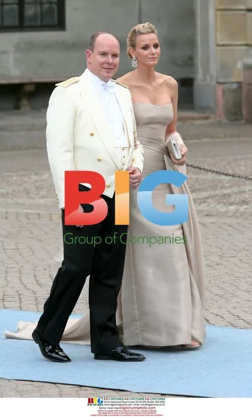 Prince Albert II & Charlene Wittstock at Swedish Royal Wedding