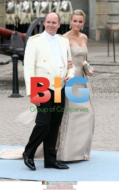 Prince Albert II & Charlene Wittstock at Swedish Royal Wedding