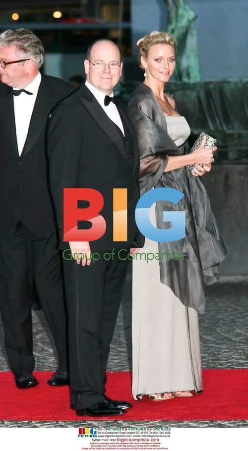 Prince Albert II and Charlene Wittstock at Princess Victoria's wedding