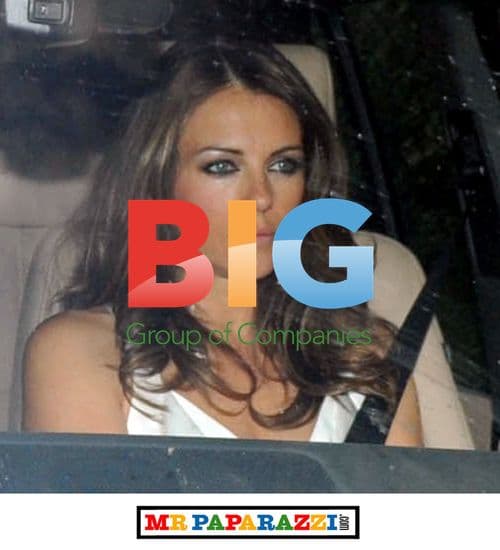 Liz Hurley at Elton John's White Tie and Tiara Ball