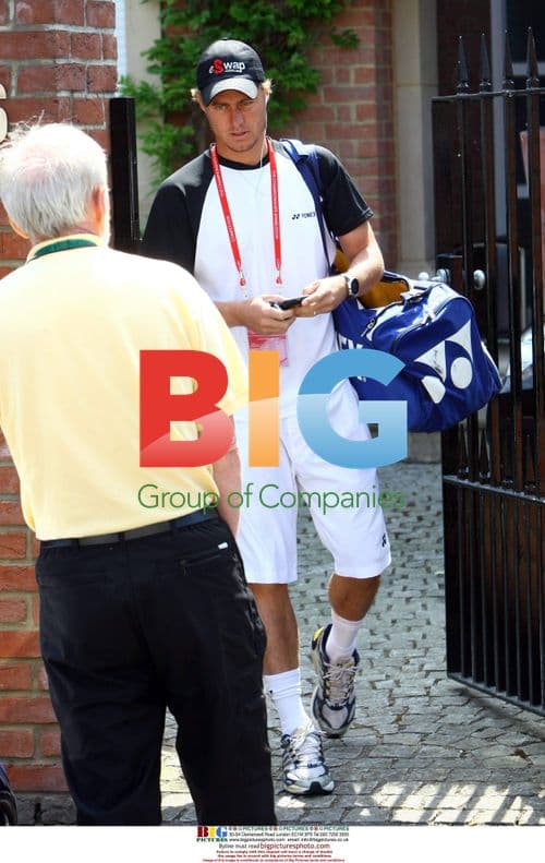 Lleyton and Bec Hewitt at Wimbledon