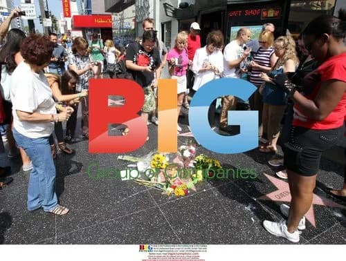 Fans at Michael Jackson's Hollywood Star