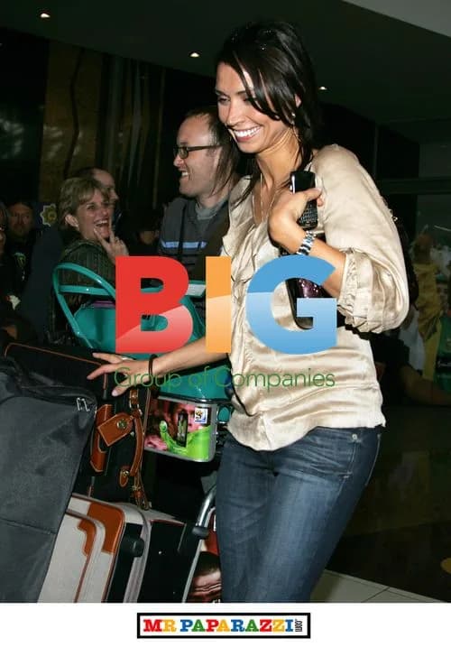 Christine Bleakley at OR Tambo Airport