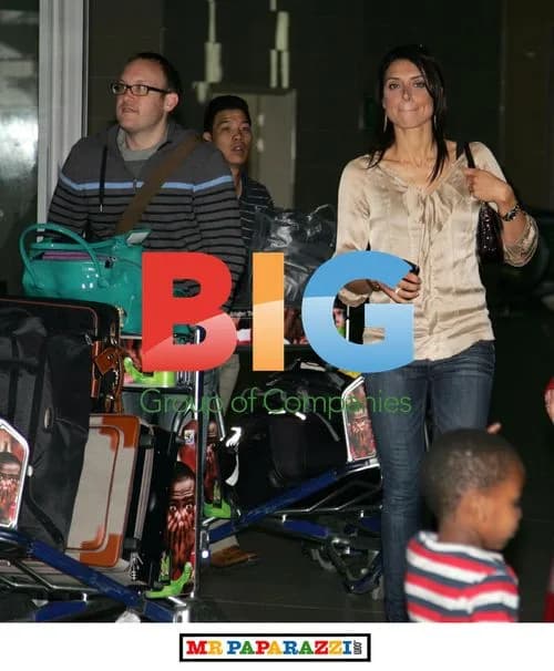 Christine Bleakley at Johannesburg airport
