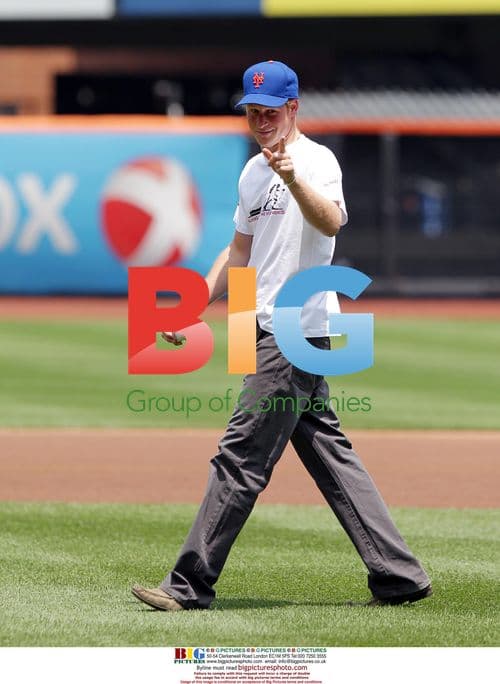Prince Harry Throws First Pitch