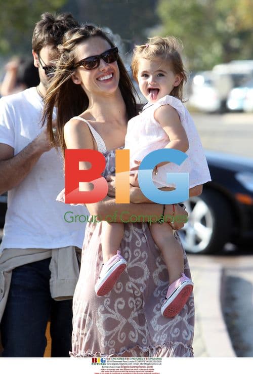 Alessandra Ambrosio with daughter Anja in Malibu
