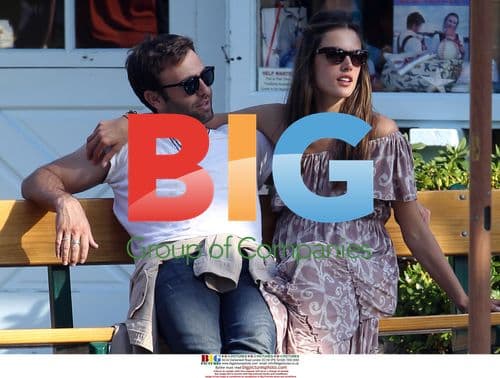 Alessandra Ambrosio with daughter at Malibu park