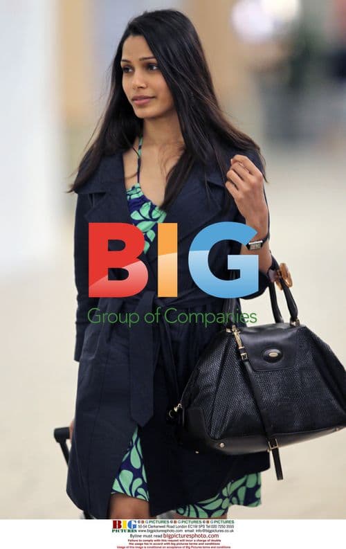 Freida Pinto Arrives at YVR Airport