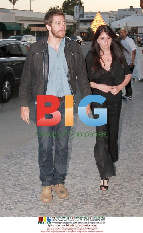 Jake Gyllenhaal at Red O restaurant