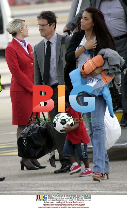 England Football Team Arrive at Heathrow
