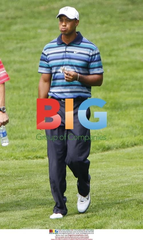 Tiger Woods Practices for AT&T National