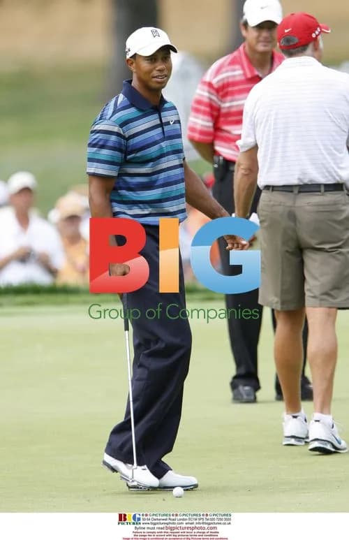 Tiger Woods Practicing for AT&T National