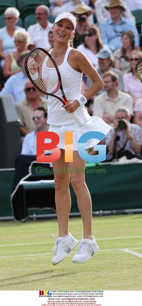 Anna Kournikova at Wimbledon Doubles Match