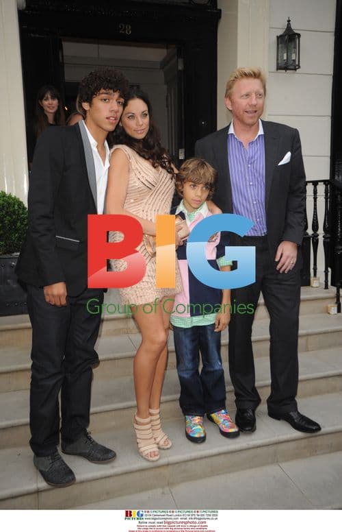 Boris Becker Family at Wimbledon 25th Anniversary
