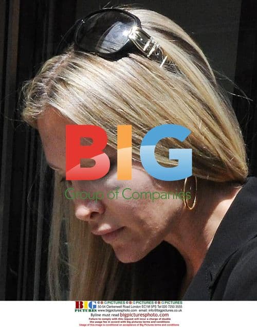 Caprice Bourret Arriving With Black Eye