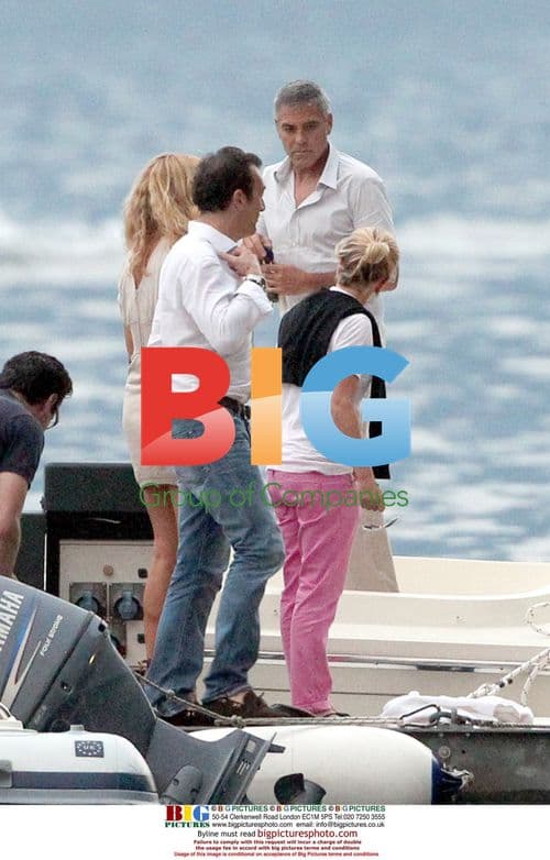 George Clooney and Elisabetta Canalis on Boat Trip