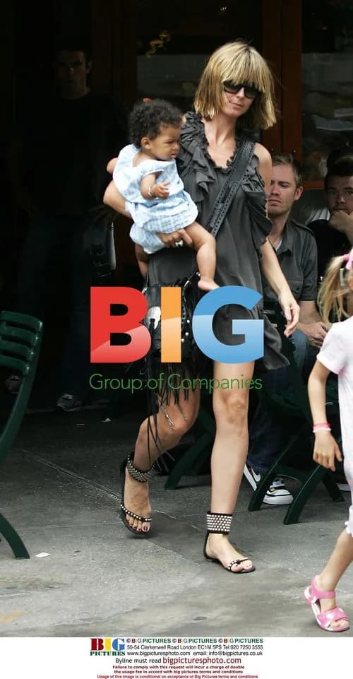 Heidi Klum lunches with kids in NYC
