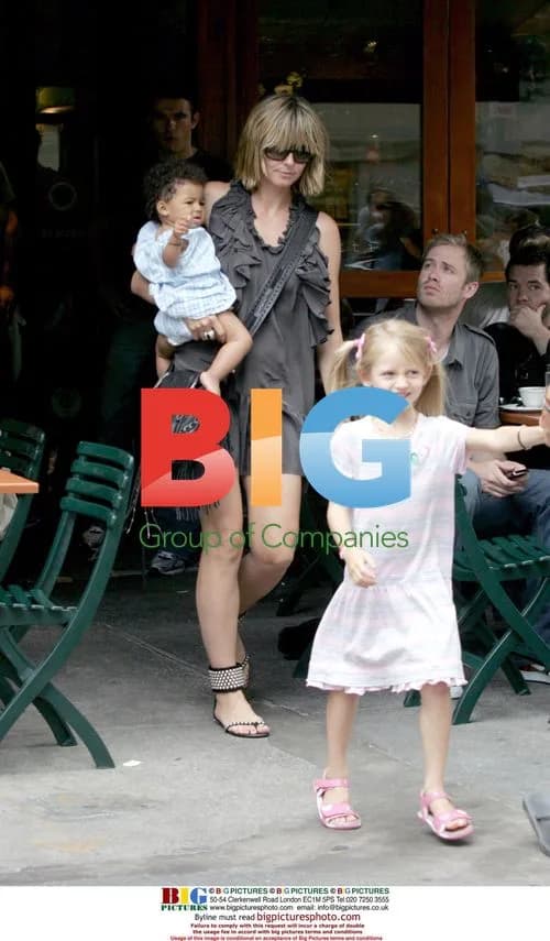 Heidi Klum Lunches with Kids in NYC
