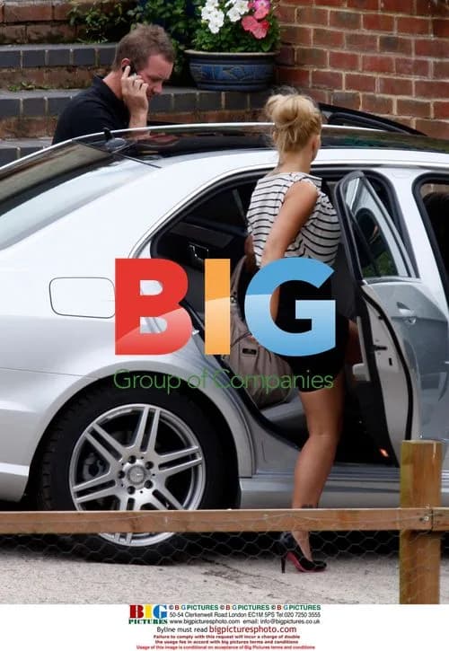 Kerry Katona Waves to Kids Leaving Home