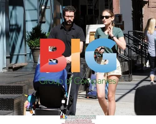 Leelee Sobieski and family outing in Tribeca