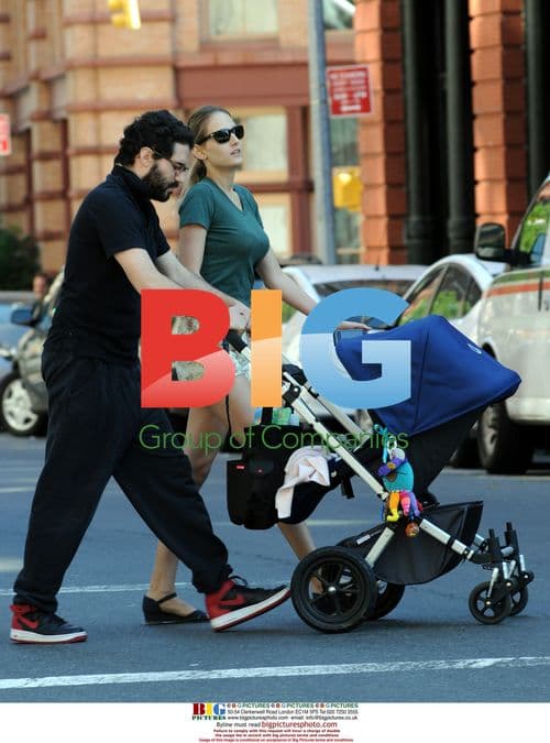 Leelee Sobieski and Family Stroll in NY