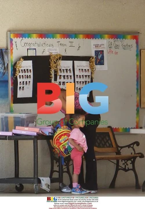 Mel B Picking Up Daughter Angel from School
