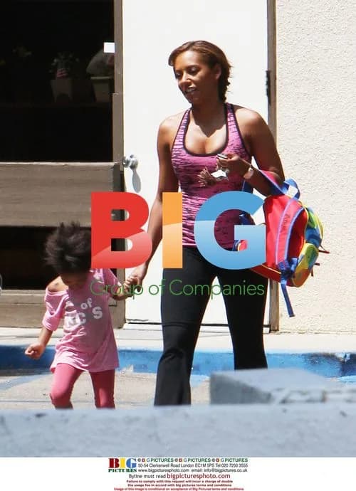 Mel B picks up daughter Angel from school