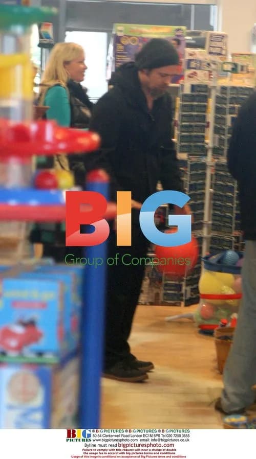 Brad Pitt shops at toy store in Malibu