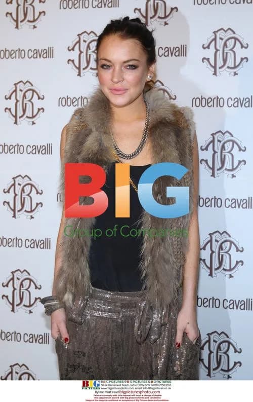 Lindsay Lohan at Just Cavalli Fall/Winter 2010 Party