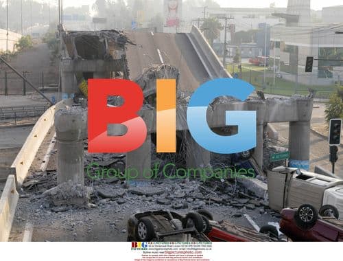 Earthquake aftermath in Santiago, Chile