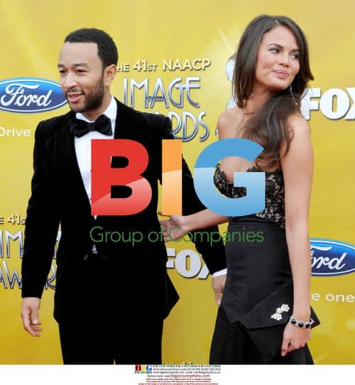 John Legend and Christine Teigen at NAACP Image Awards