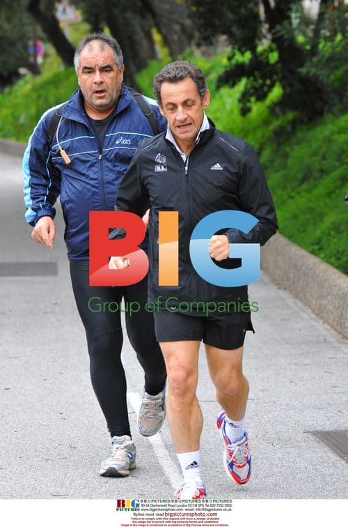 Nicolas Sarkozy Jogging in France