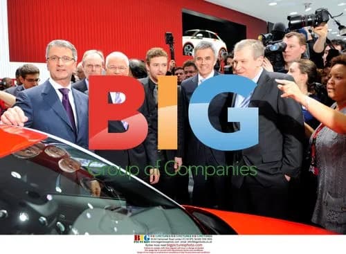 Audi CEO, Justin Timberlake, Belgian PM at Audi A1 Launch