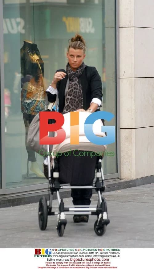 Coleen Rooney Out Shopping with Baby Kai