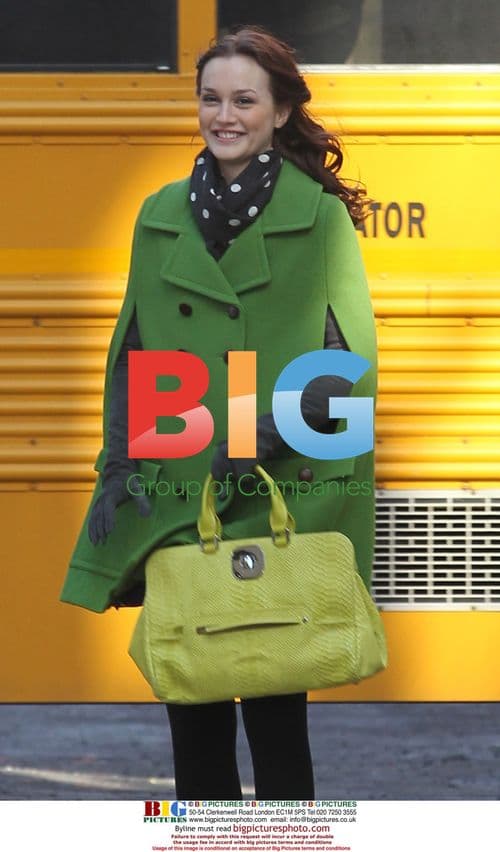 Leighton Meester on 'Gossip Girl' Set