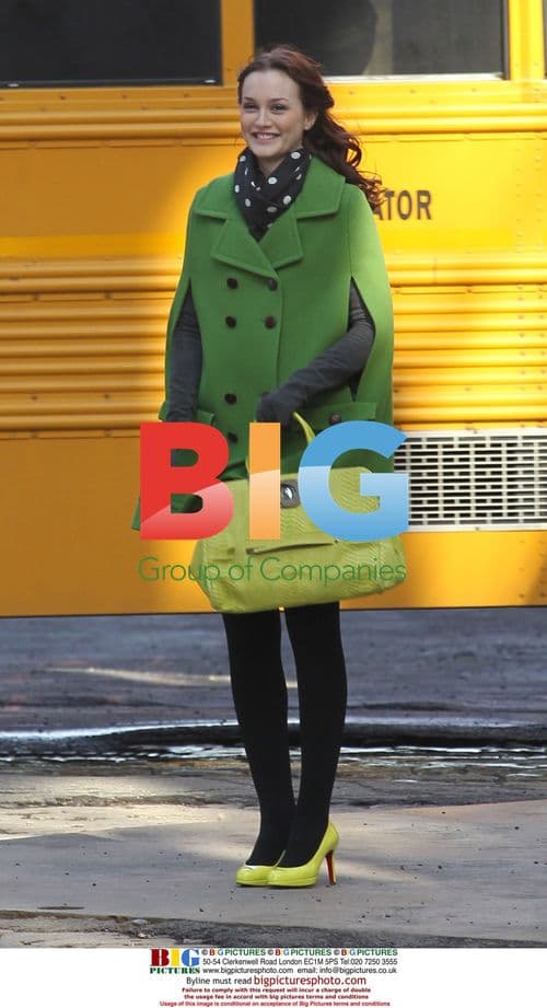 Leighton Meester on 'Gossip Girl' Set