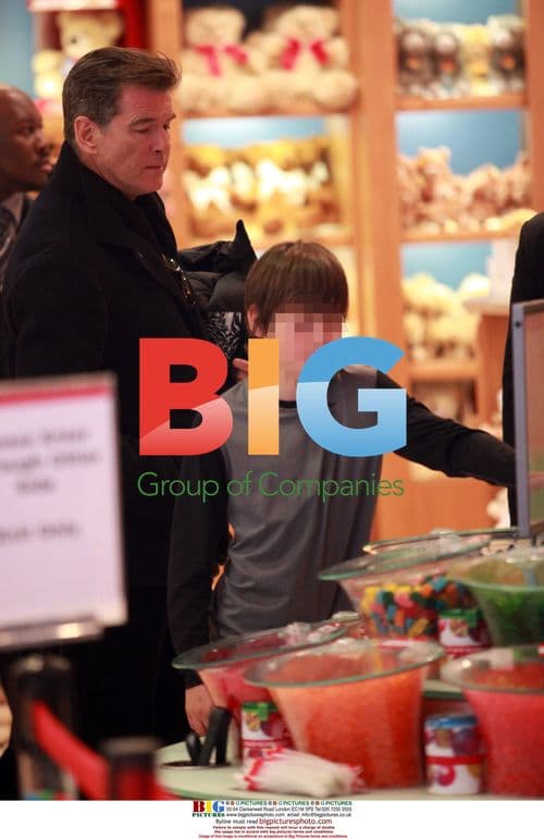 Pierce Brosnan and Son at FAO Schwarz