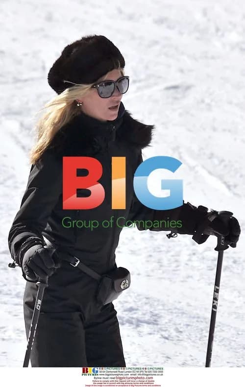 Kate Moss and Jamie Hince Ski in France