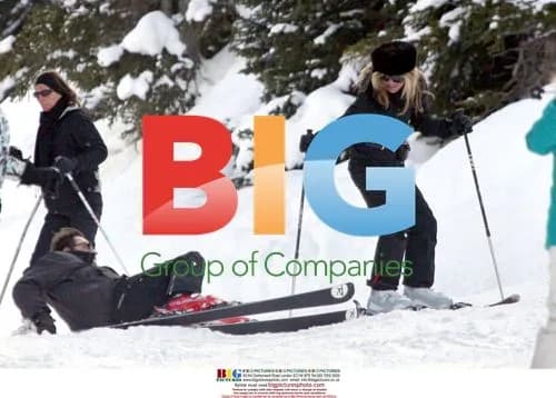 Kate Moss and Jamie Hince Ski in France