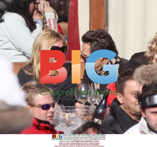 Kate Moss and Jamie Hince Ski in France