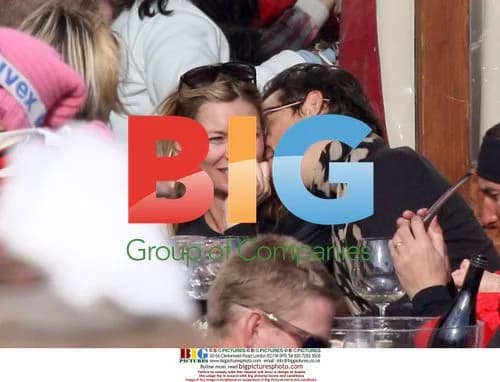 Kate Moss and Jamie Hince Skiing in France