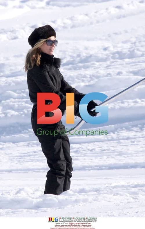 Kate Moss and Jamie Hince Ski Together in France