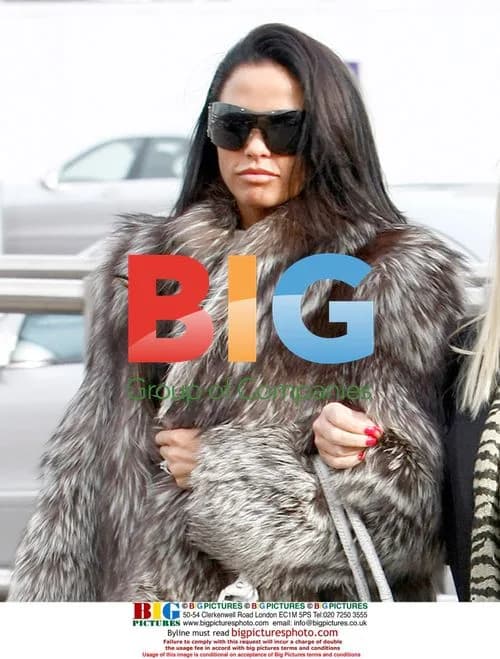 Katie Price Departs Heathrow